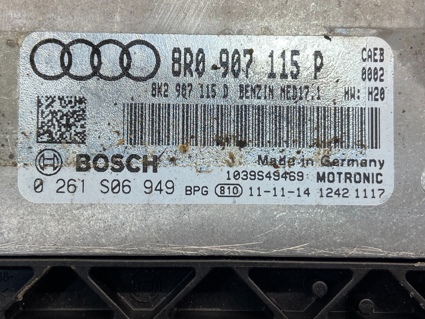 2013 2015 Audi Q5 Engine Control Module Computer ECU ECM 8R0907559A ag1586 DG2