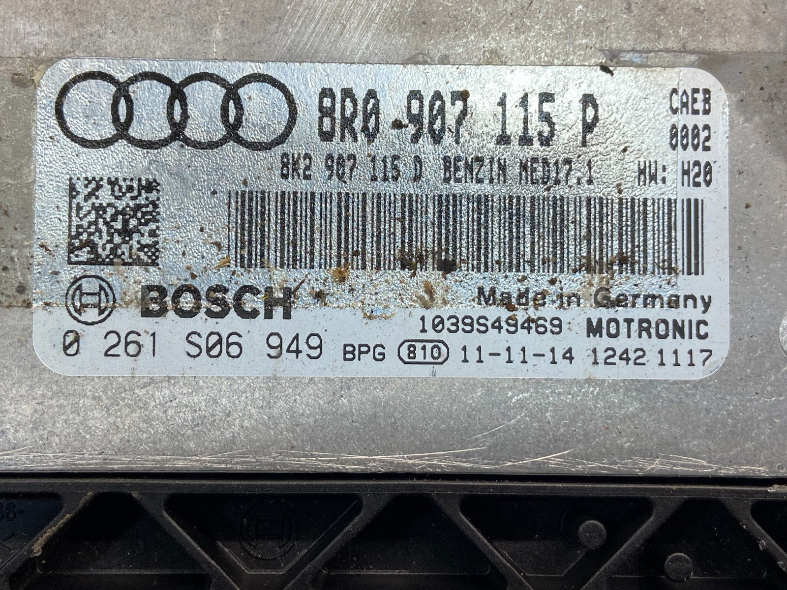 2013 2015 Audi Q5 Engine Control Module Computer ECU ECM 8R0907559A ag1586 DG2