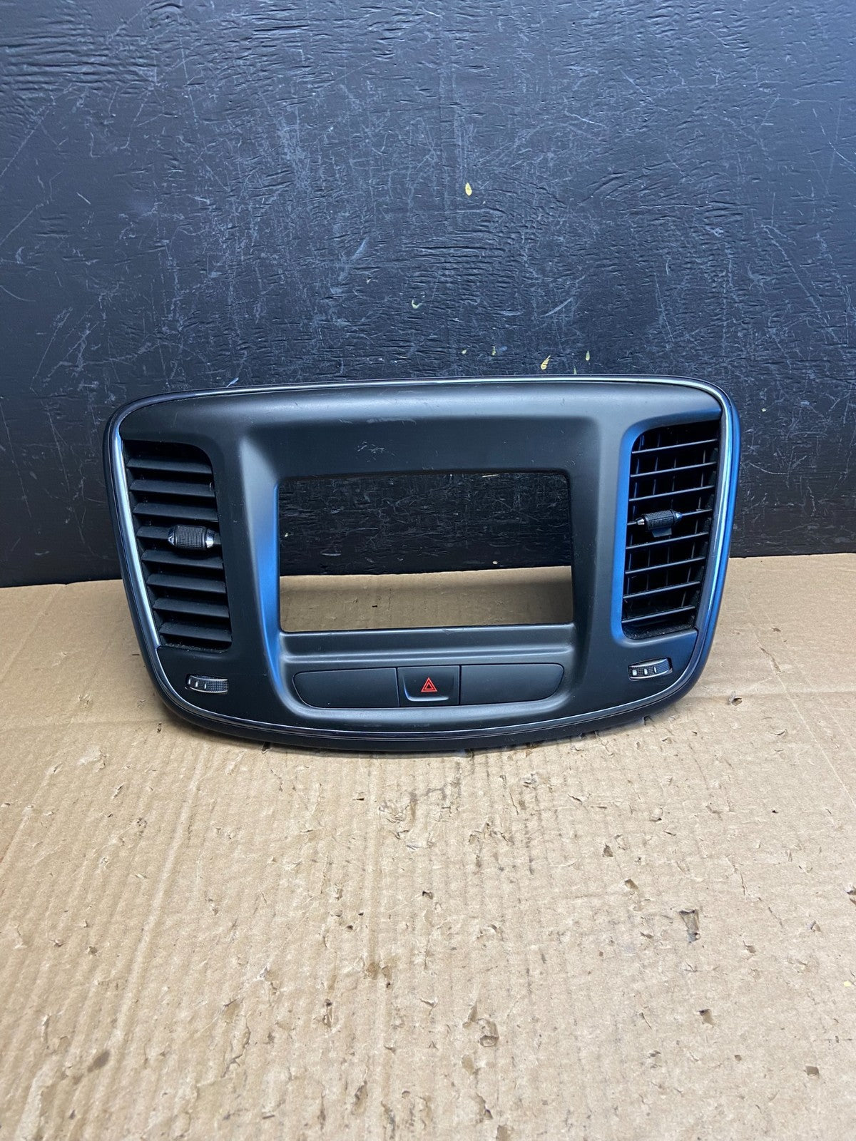 2015 to 2016 Chrysler 200 Radio Dash Bezel Trim Vent Hazard Panel AC9653 DG0