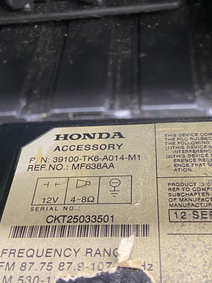 2009 to 2014 Honda Fit Radio CD Player AM/FM MP3 AUX AF1965 DG7