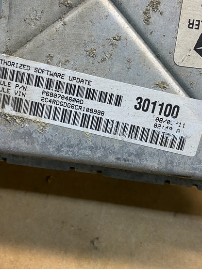 2012 Dodge Grand Caravan Town & Country ECM ECU Engine Computer ah7028 DG2