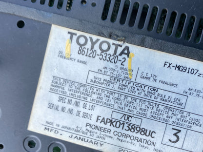 2009 to 2011 Lexus IS250 Screen Radio AM-FM CD Tuner Head Unit OEM AC4740 DG9