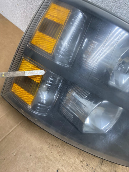 2007 to 2014 Chevrolet Silverado Left+Right Side Black Headlights T3342 DW4