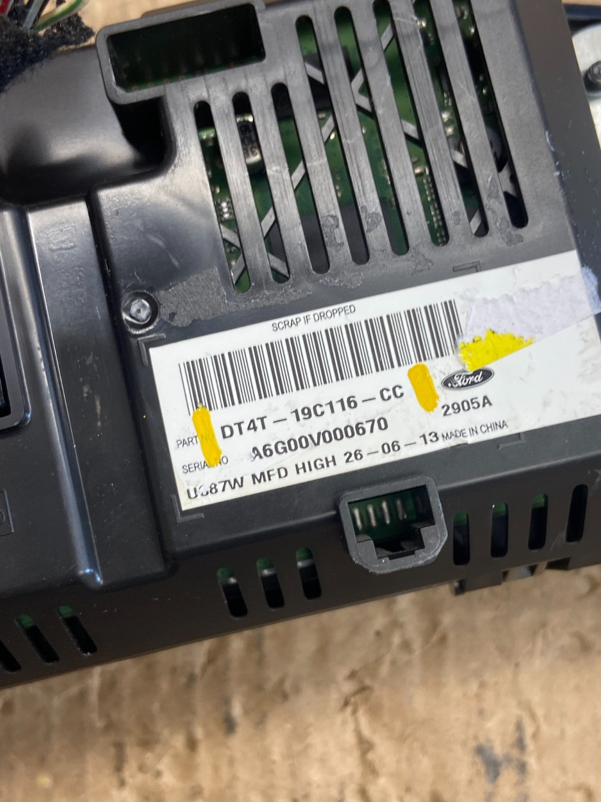 2012 2013 Ford Edge 4.2' Radio Stereo Infromation Display Screen ae4120 DG5