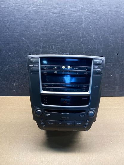 2009 to 2011 Lexus IS250 Screen Radio AM-FM CD Tuner Head Unit AG7351 DG0