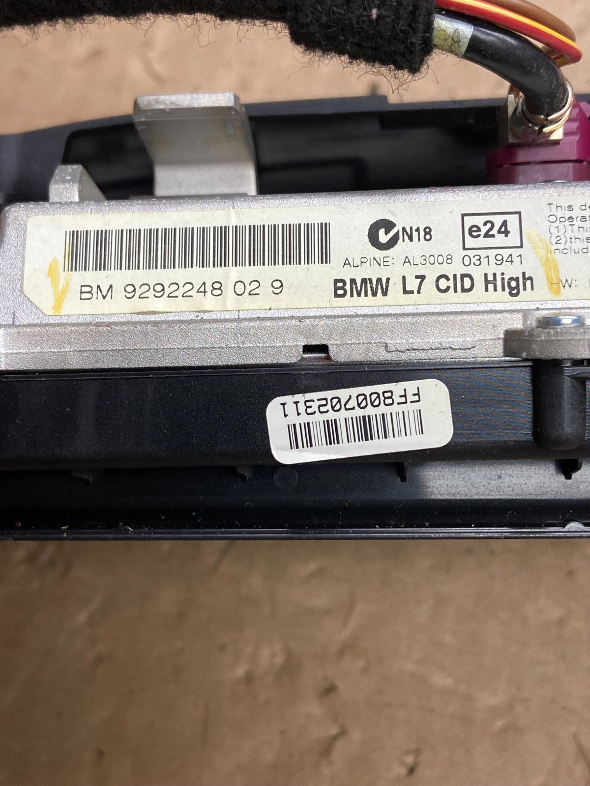 2012-2018 BMW F30 3 320i 328I Navigation Radio Info Display Screen AI6157 DG4