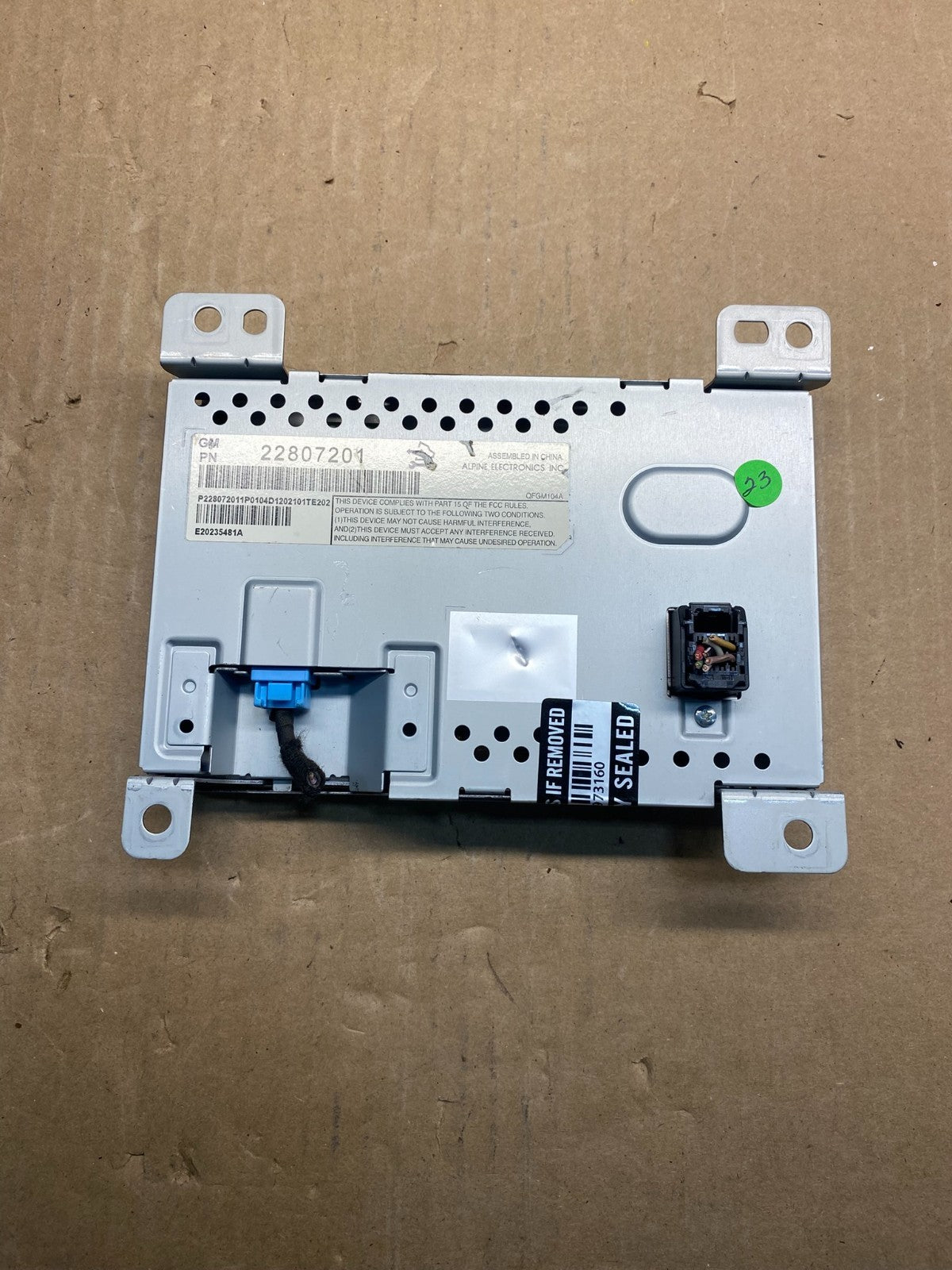 2010 - 2011 Chevrolet Equinox Radio Display Screen Information Dash Oe AE7896 DG1