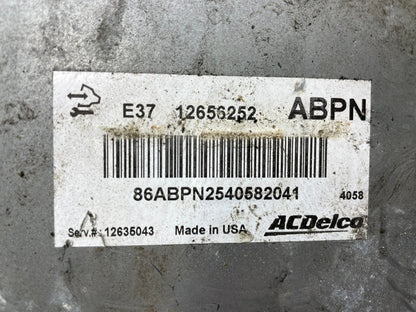 2010 to 2013 Chevrolet Silverado Engine Control Module 12656252 N4785 DG2