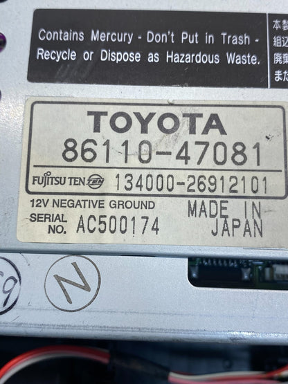 2006 to 2009 Toyota Prius Radio Stereo Receiver Screen Display AG1910 DG5