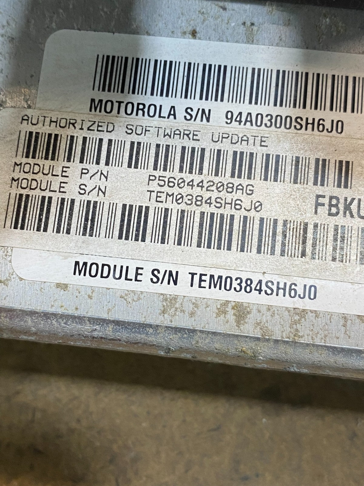 2004 Jeep Liberty 3.7L Engine ECU Computer Module ECM AD4869 DG2