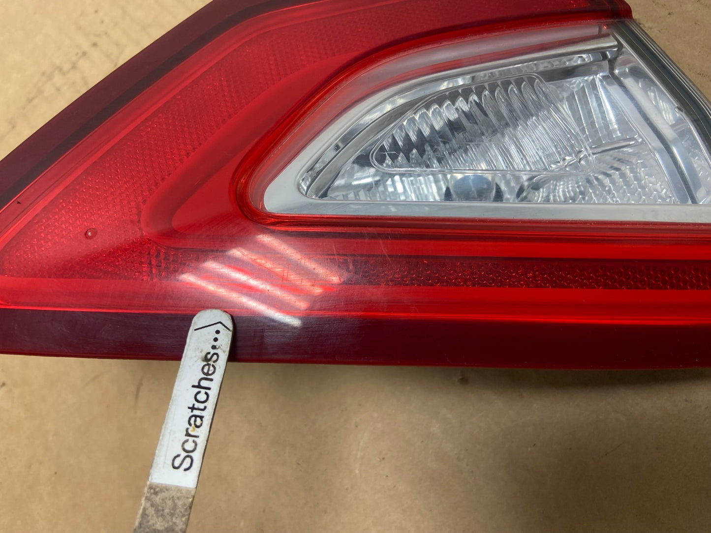 2013 to 2016 Ford Fusion Left Driver LH Side Tail Light Inner AD2616 LK3