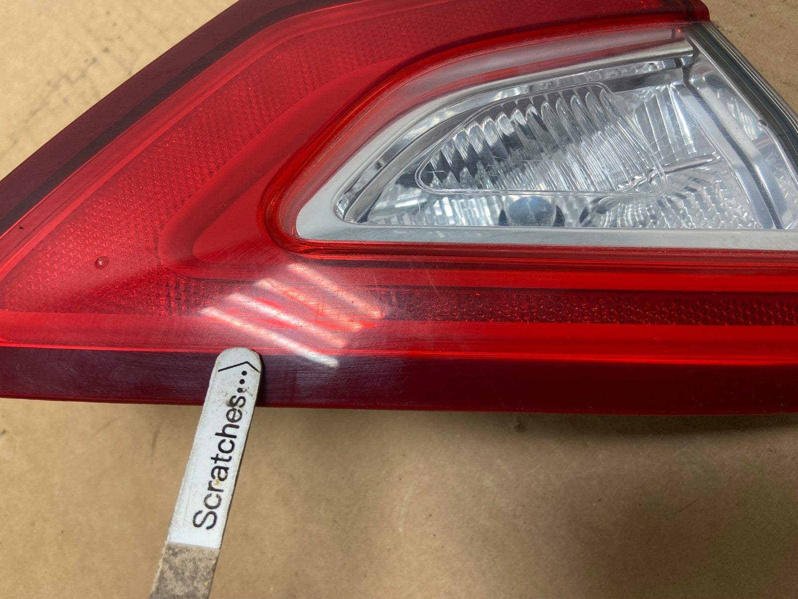 2013 to 2016 Ford Fusion Left Driver LH Side Tail Light Inner AD2616 LK3