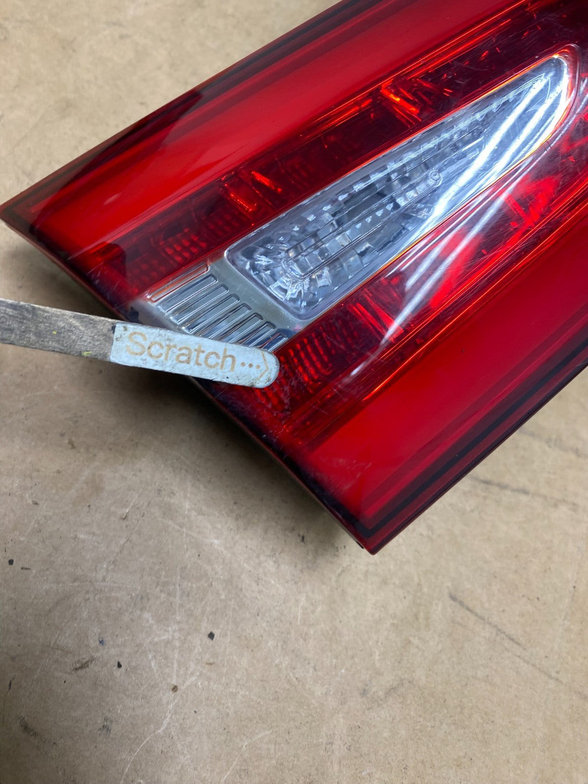 2014 to 2016 Kia Cadenza Left Driver LH Side LED Inner Tail Light OEM X3847 DW4