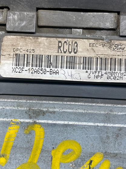 1999 Ford Van E150 E250 7.3L Engine Computer Ecm Ecu XC2F-12A650-BAA ad3461 DG2