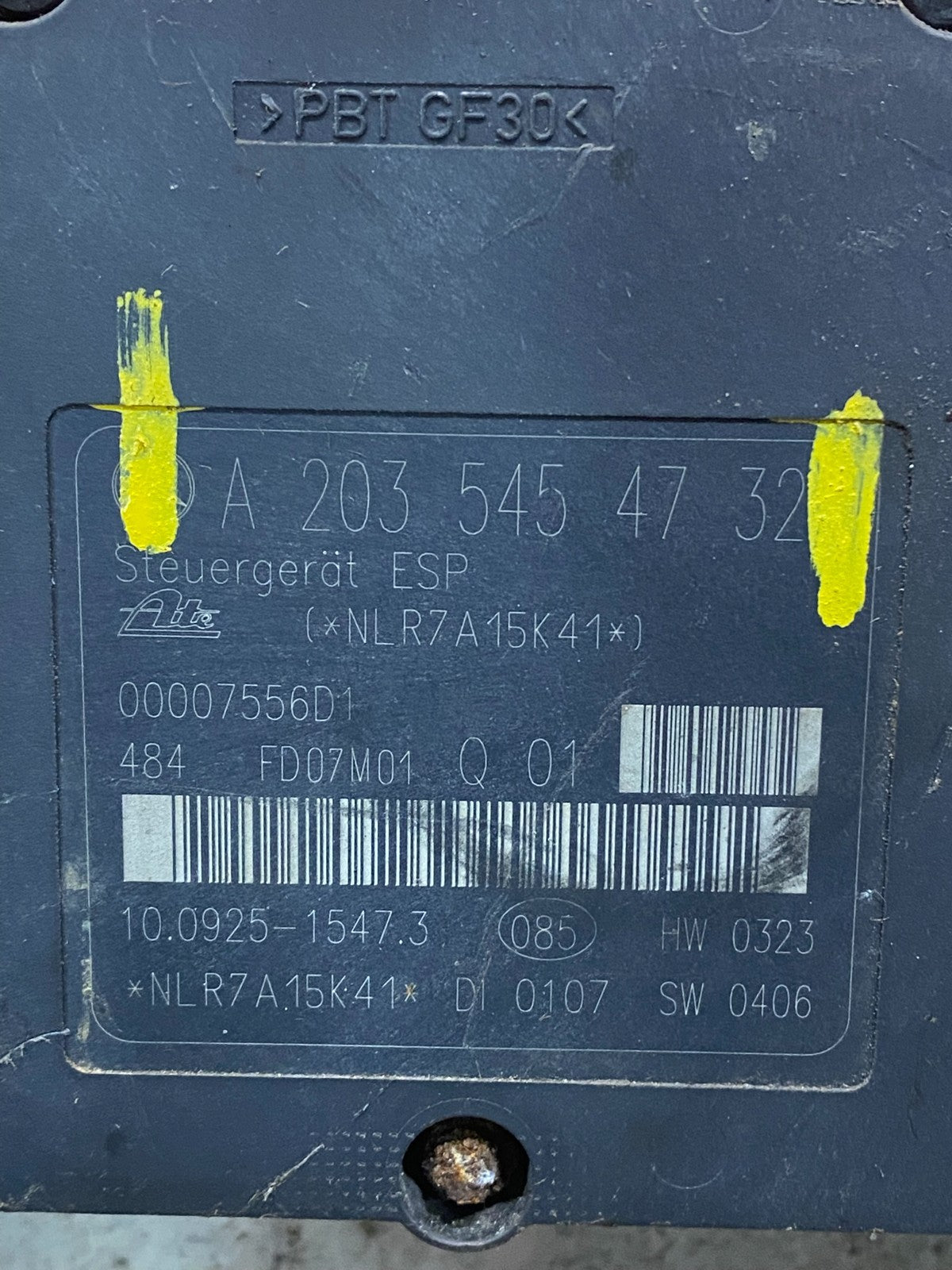 2006 - 2007 Mercedes C280  ABS Anti Lock Brake Pump Module a2035454732 z4653 DG6