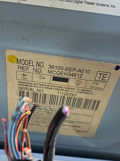 2004 2006 Acura TL CD Player Radio Climate Control AI0195 DG5