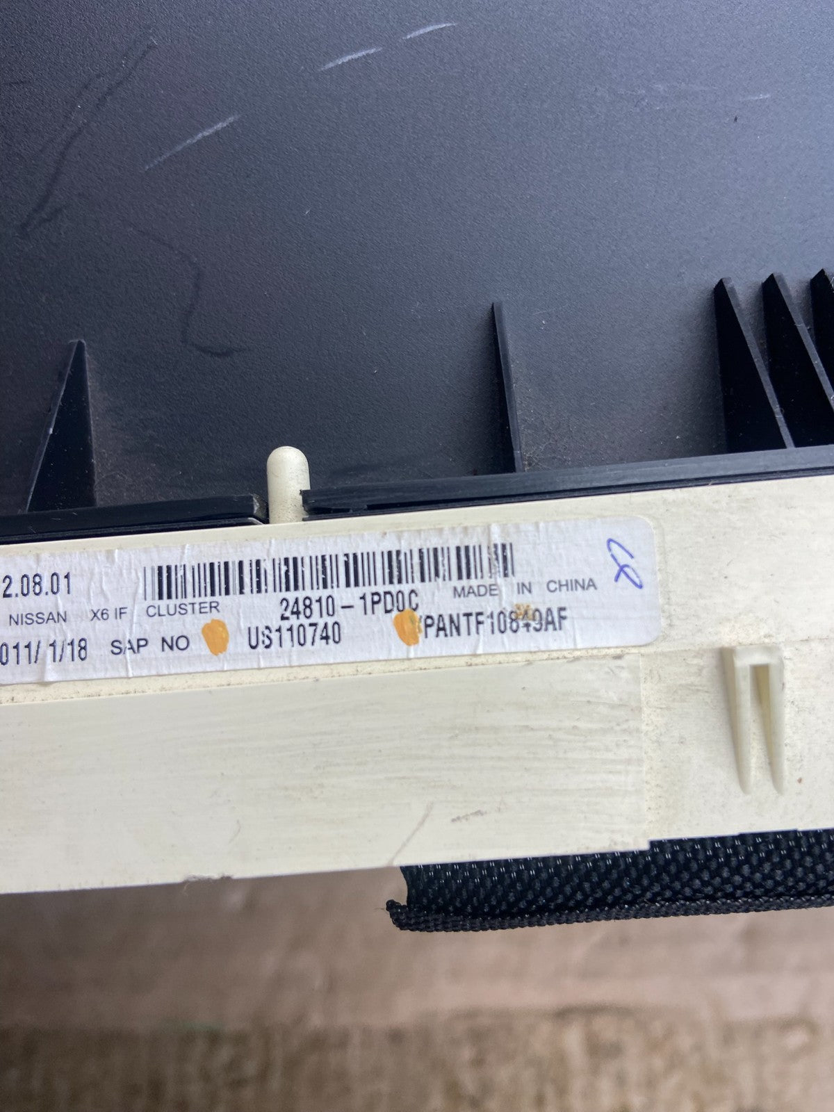 2012 Nissan NV2500 Speedometer Cluster Gauge af2468 DG10