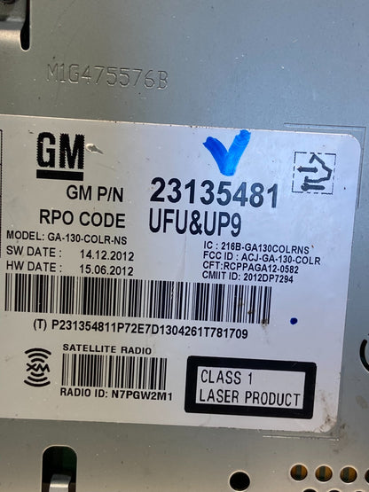 2013 Chevrolet Lacrosse Verano Cruze Regal Radio AM/FM Receiver af9408 DG6