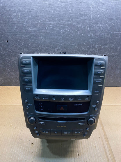 2006 to 2009 Lexus IS250 Screen Radio AM-FM CD Tuner Head Unit AI9967 DW0