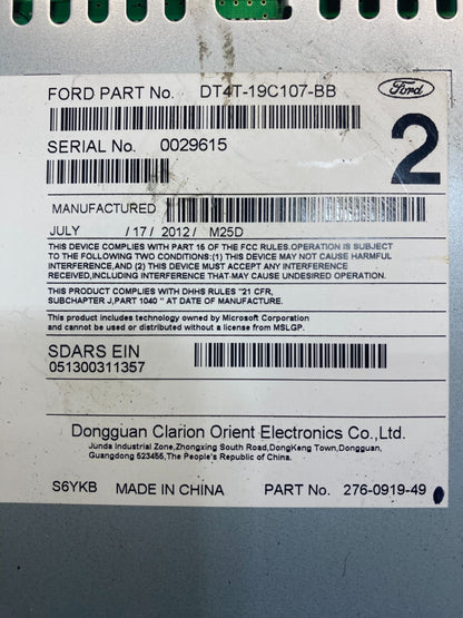 2013 to 2014 Ford Edge AM/FM Radio Reciever OEM aa3128 DG6