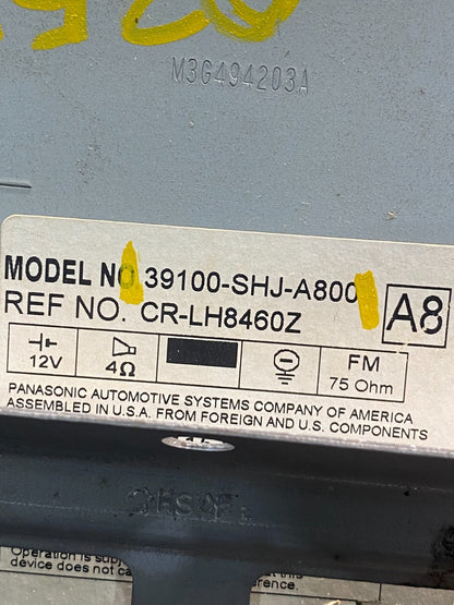 2005 to 2010 Honda Odyssey Am Fm Cd Player Radio Receiver AD4991 DG6