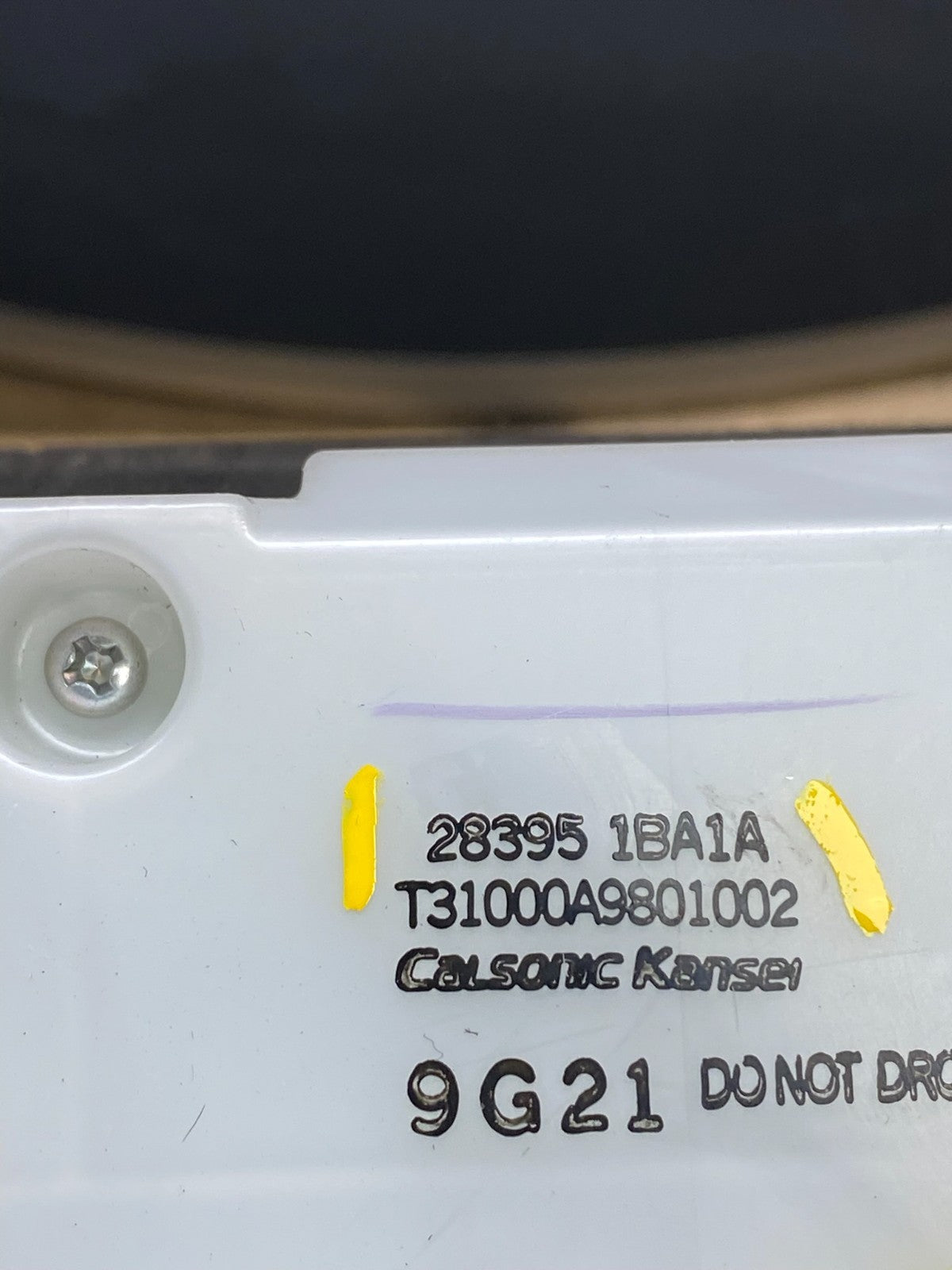 2008 - 2009 Infiniti G35 EX35 Radio Player Screen Panel Bezel W9730 DG5