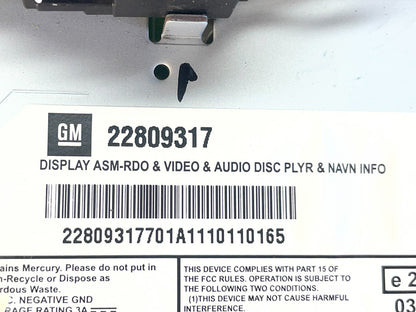 2008 to 2012 Cadillac SRX CTS Audio Radio Screen Display Player af5601 DG9