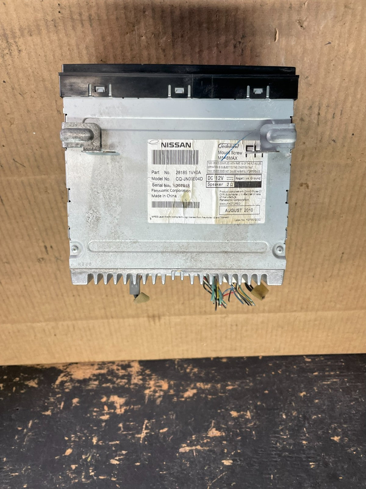 2011 to 2012 Nissan Rogue AM FM Radio CD Player Screen Receiver AA9245 DG5