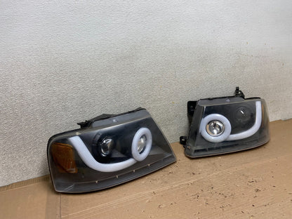 2004 to 2008 Ford F150 F-150 Left+Right Set Side LED Headlights ab1143 DG2