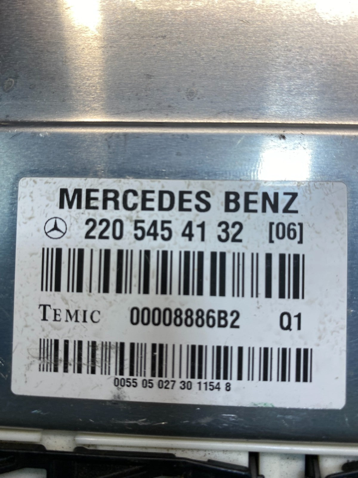 2000 - 2006 Mercedes S550 Suspension Control Unit 2205454132 AA5845 DG2