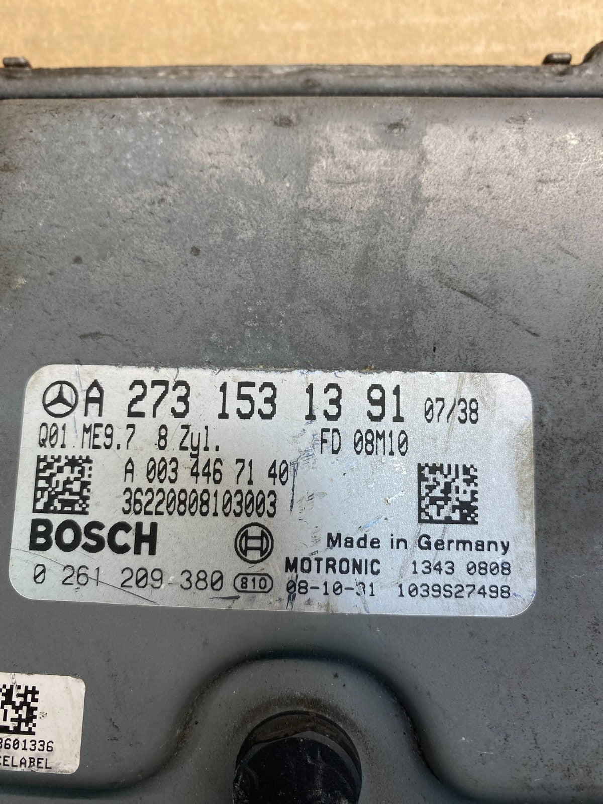 2007 to 2012 Mercedes GL450 ECM ECU Engine Control Module OEM AC4365 DG2