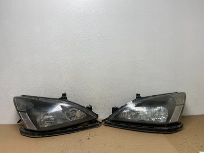 2003 - 2007 Honda Accord Left+Right Set Halogen Headlights AF4632 DW0