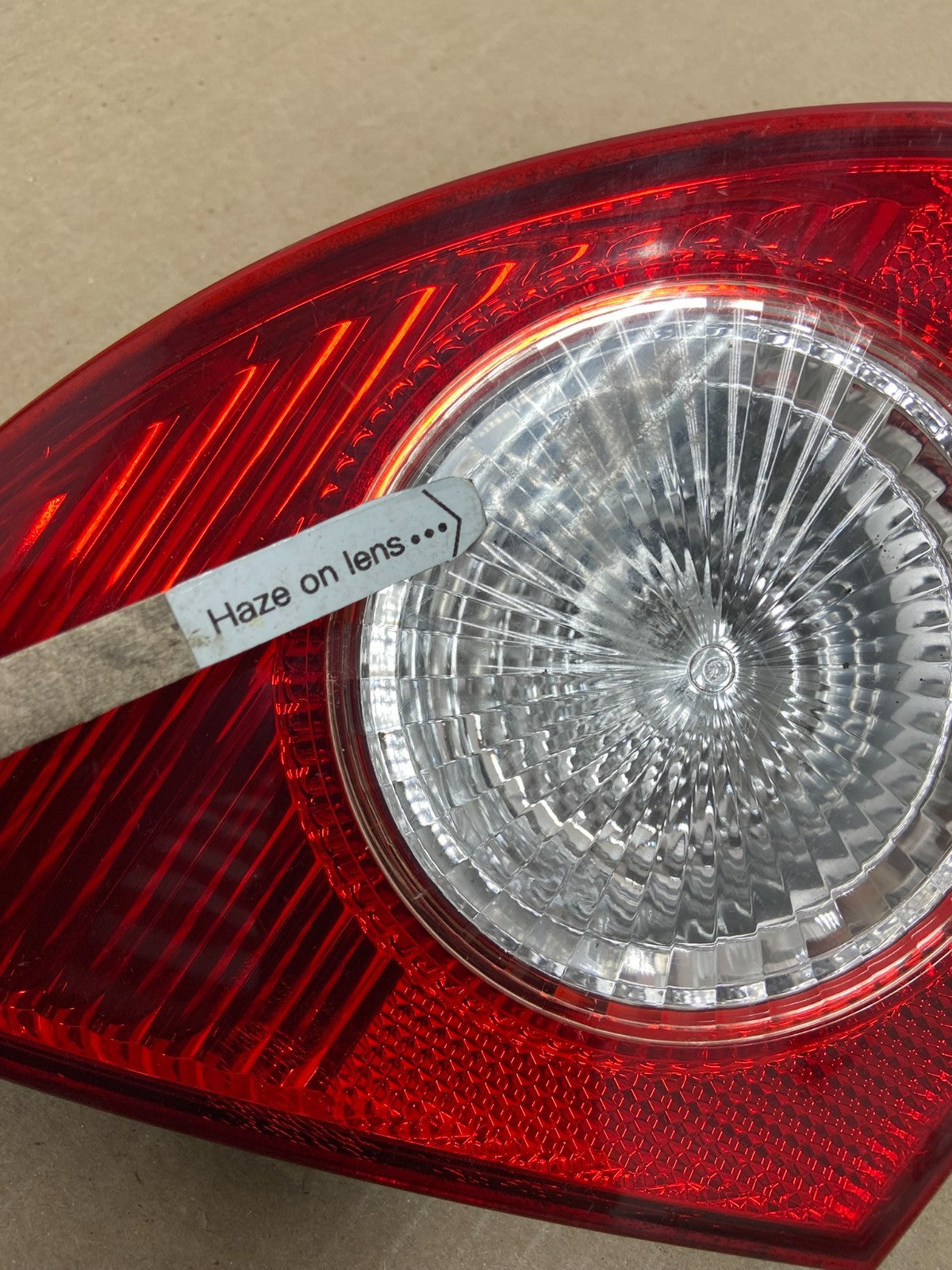 2003 - 2008 Toyota Corolla Inner Left Driver Lh Side Tail Light AE9419 LK3