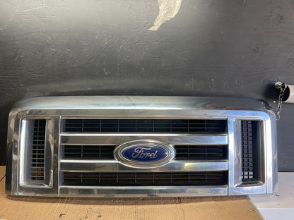 2008 to 2014 Ford Econoline E150 E250 Front Upper Chrome Grill Grille p8776 DG0