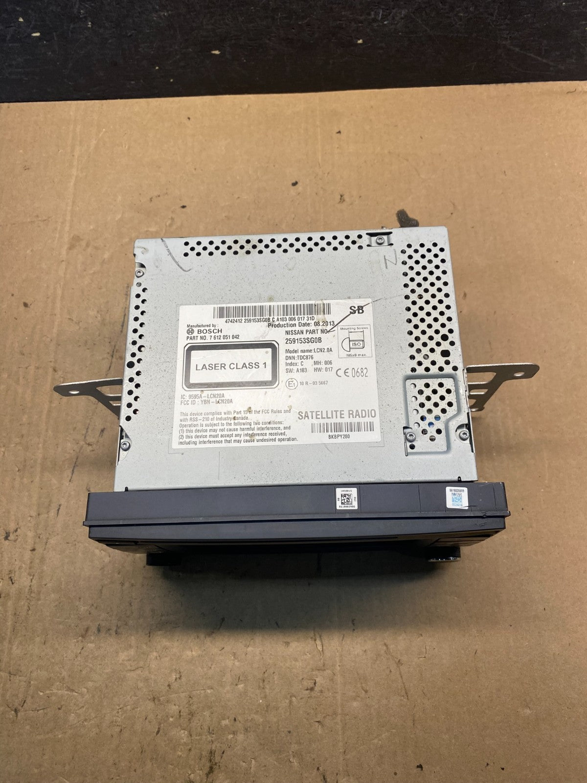 2013 Nissan Sentra Radio AM/FM Screen Display AE7831 DG3
