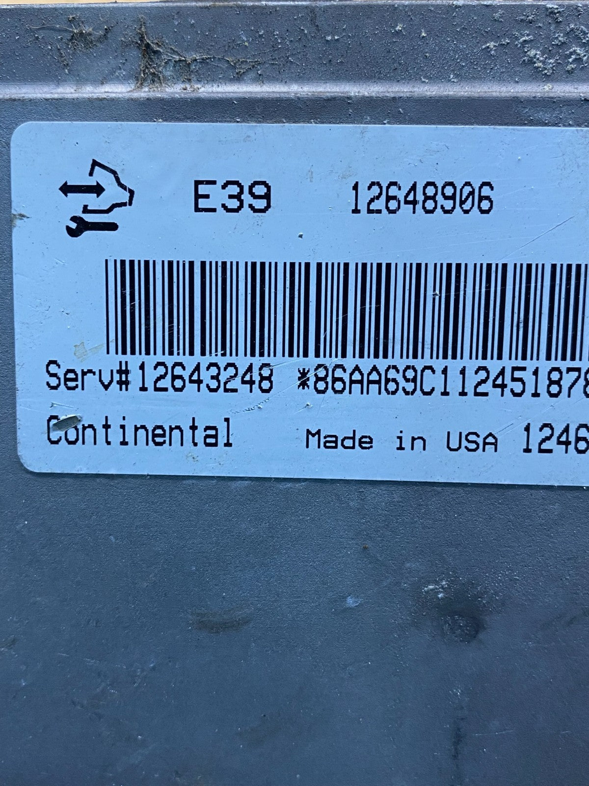 2012 GMC Acadia Traverse Engine Control Module ECM ECU 12648906 AE0027 DG2
