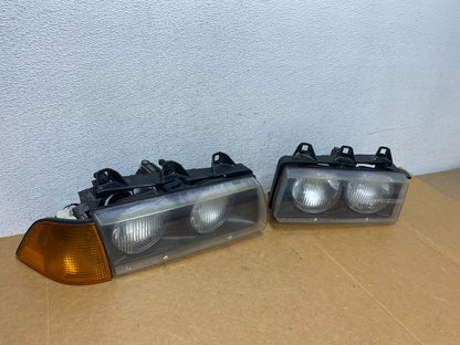 1994 to 1999 Bmw E36 318i 328i Left+Right Halogen Headlights AD8936 DW2