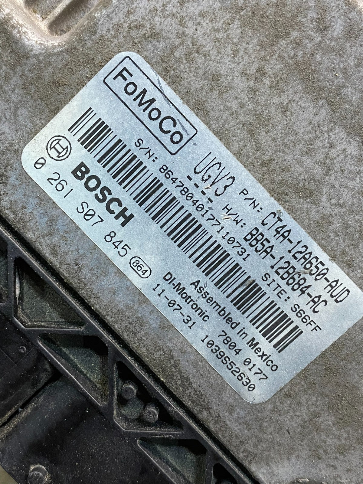 2012 2013 Ford Edge Engine Control Module Unit Ecu Ecm AI5078 DW2