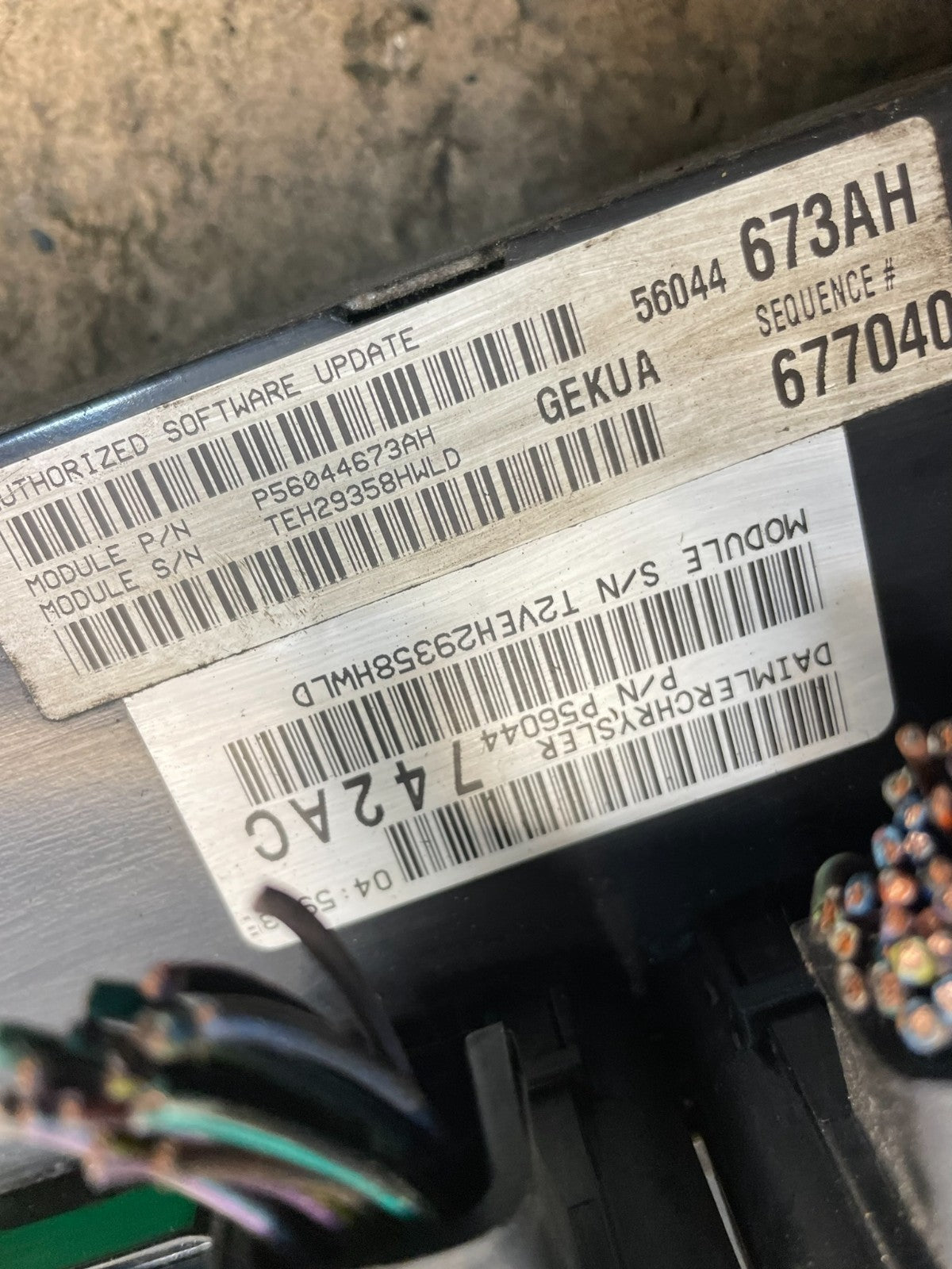2006  Jeep Commander Grand Cherokee 3.7L Engine Control Module ECU ECM T7158 DG3