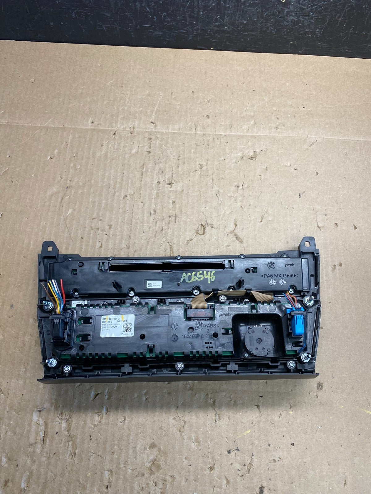 2011 - 2016 Bmw 528i Ac Heater Radio Panel Climate Control 9241241-01 AC6546 DG5