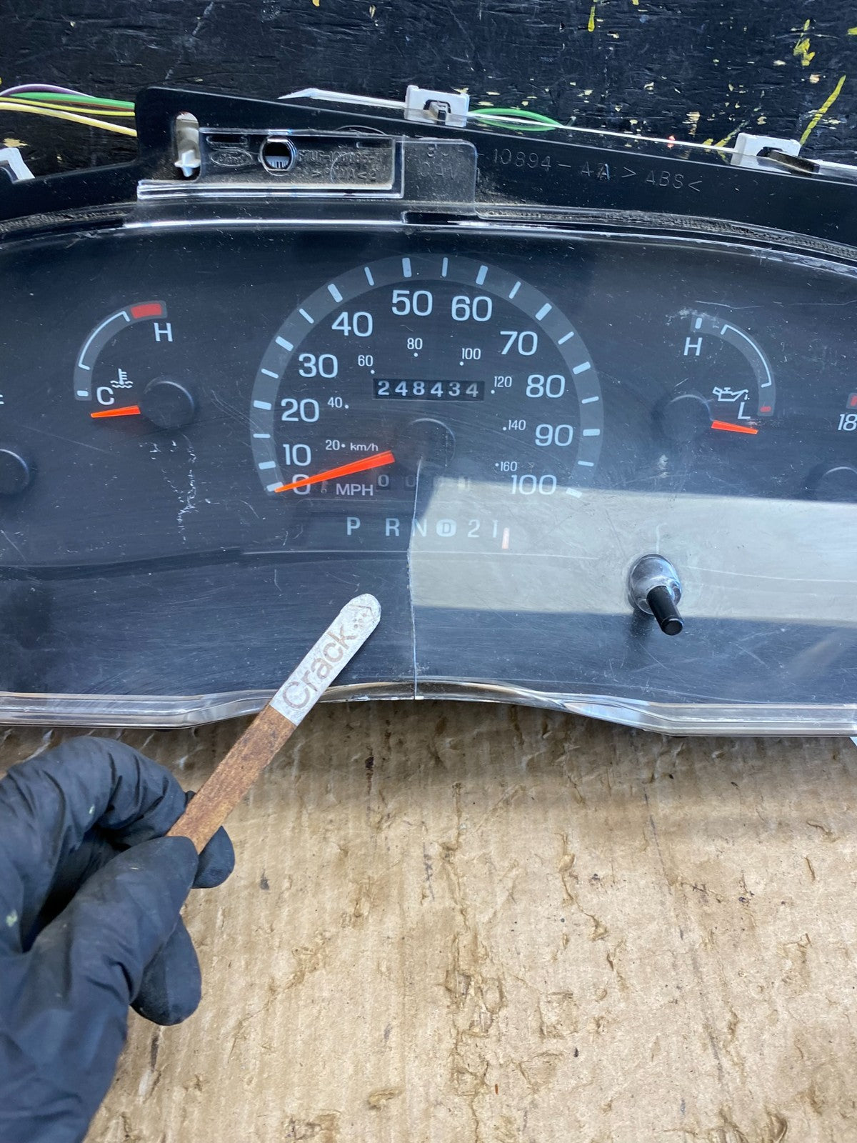 1997 to 2003 Ford E350 VAN Gauge Speedometer Cluster Oem z9981 DG1