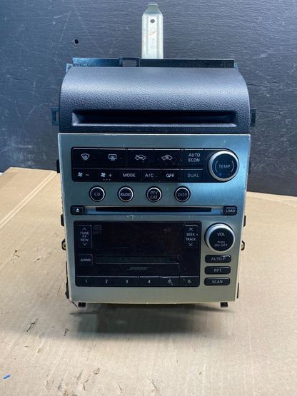 2006 to 2007 Infiniti G35 Radio Player Climate Control Panel Bezel AE7927 DG0