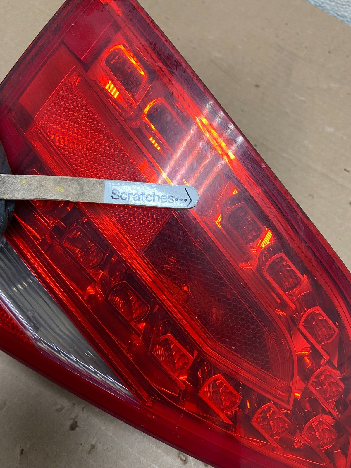 2009 2010 2011 2012 Audi A4 Sedan Left Driver Inner LED Tail Light Oem AB1308 LK3