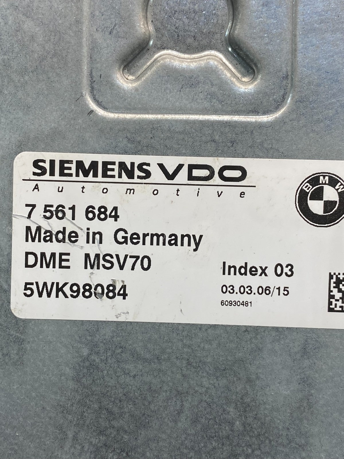 2006 - 2007 BMW 325i 525i ECU ECM Engine Control Module Computer AD5119 DG2