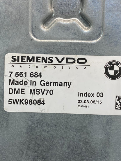 2006 - 2007 BMW 325i 525i ECU ECM Engine Control Module Computer AD5119 DG2