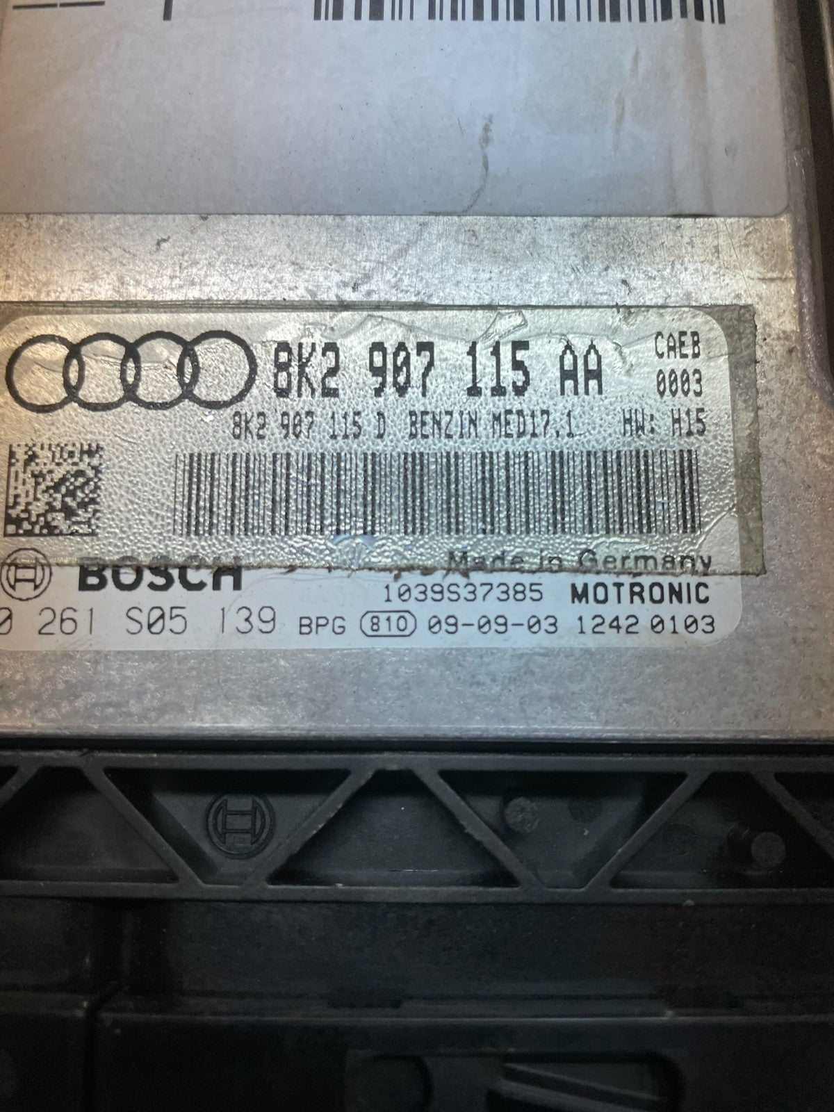 2009 to 2010 Audi A4 2.0L Engine Computer Ecu Pcm Ecm Pcu Oem OEM W2370 DG3