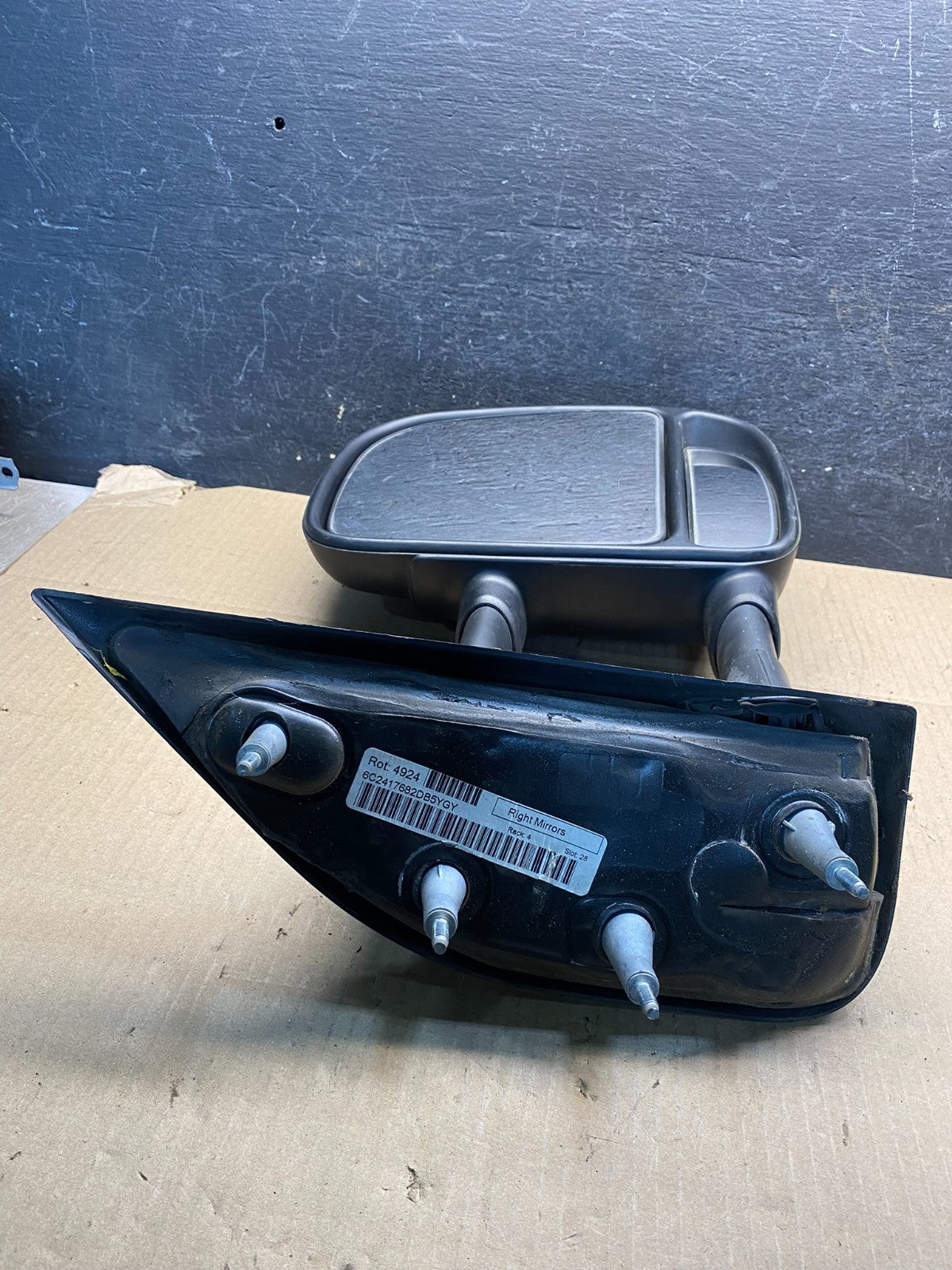 2002-2008 Ford E150 E250 Van Right Passenger Door View Two Arm Mirror AI7329 DG4