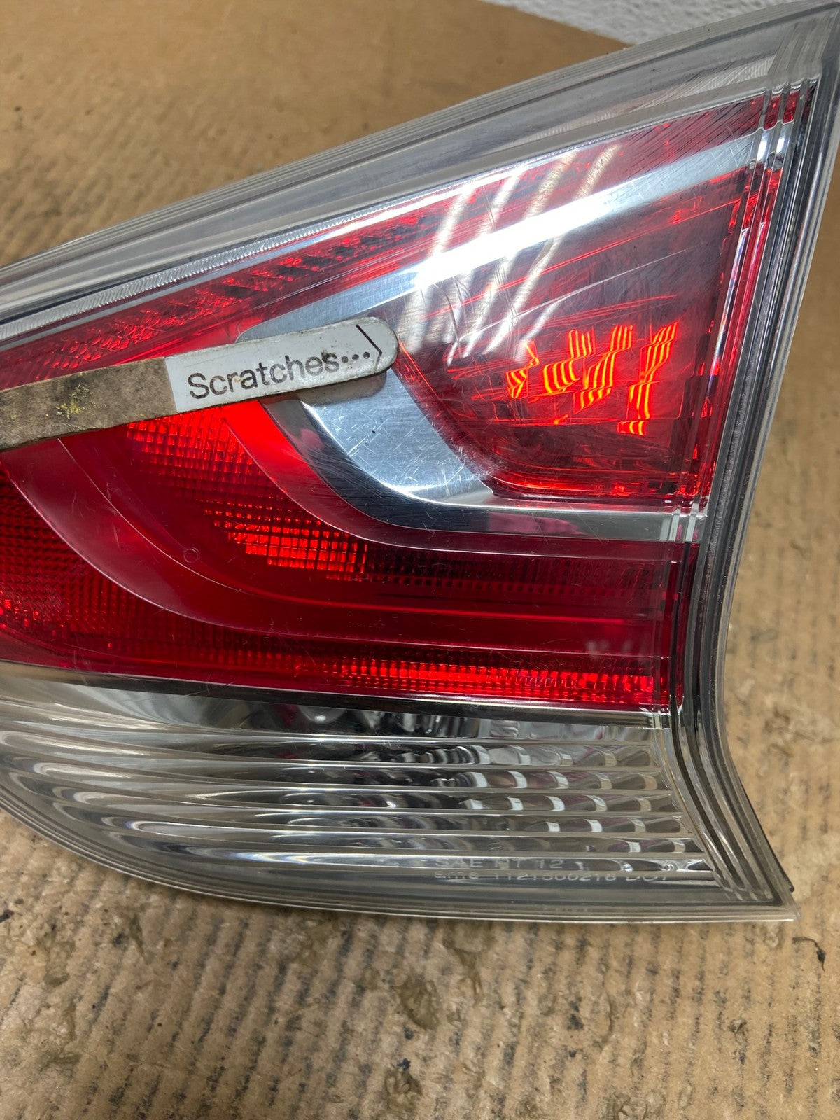 2014-2016 Nissan Rogue Right Passenger Side Tail Light Inner AE2684 LK3