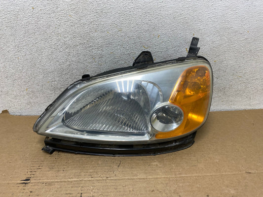 2001 - 2003 Honda Civic Coupe Headlight Halogen Left Driver LH AH8025 LK0