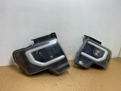 2009 to 2014 Ford F-150 F150 Left+Right LED Halogen Headlights AD5245 DG2